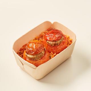 Tomates farcies cuites avec riz